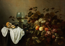 Giclee Oil Painting Pieter Claesz Still Life with Fruit and Roemer repro - £7.70 GBP+