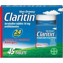 Claritin 24 Hour Non-Drowsy Allergy Relief Tablets,10 mg, 45 Ct.. - £39.68 GBP