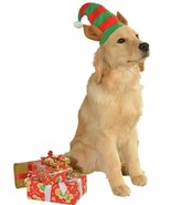 Pet Elf Hat for Christmas by Rubies Pet Shop for Cats or Dogs with Ears ... - £11.82 GBP