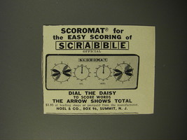 1954 Noel &amp; Co. Scoromat for Scrabble Advertisement - for the easy scoring - $18.49