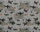 Cotton Airplanes Toys Boys Transportation Fabric Print by the Yard D680.29 - £10.16 GBP