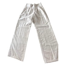 Joe B By Joe Benhasset Womens Size Large White Pull On Linen Pants Trouser Wide - £14.51 GBP