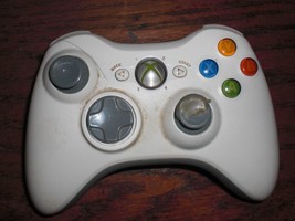 OEM Microsoft Xbox 360 White Wireless Controller! ~ Works Great! Authentic! - £10.99 GBP