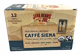 Java Beans &amp; Joe Coffee Organic Fairtrade Caffee Sienna Medium Dark - $19.77