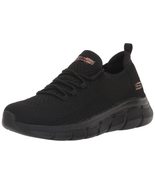 Skechers BOBS Women&#39;s 117121W Sneaker, Black Black, 9 Wide - $67.88
