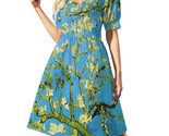 Van Gogh Almond Blossom Sweetheart Neck Puff Sleeve Dress (Size 2XS to 6XL) - £23.15 GBP