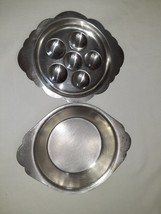 Stainless Steel Escargot Snail / Mushroom Baking Dish  and Au Gratin Bak... - $20.00
