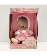 Vintage Uneeda Baby Bumpkins African American Vinyl Baby Doll Pink Outfit - $49.40