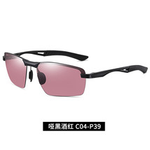 Men&#39;s Sun Glasses Aluminum Magnesium Leg Half Frame Polarized Sun Glasses Fishin - £12.13 GBP