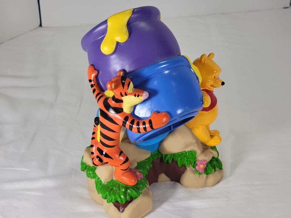 Vintage Disney&#39;s Winnie The Pooh &amp; Tigger With Honey Pot Dixie Cup Dispe... - $12.99