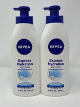 Lot 2 ~ Nivea Express Hydration Body Lotion 48 Hour 16.9 Oz Ea New Hard To Find - £39.49 GBP