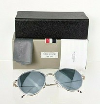 Brand New Authentic Thom Browne Sunglasses TBS 109-B-T Silver Grey TB109 Frame - £318.71 GBP