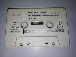 CARLOS CANO MURGAS Coplas Y Canciones Cinta Tape Cassette 1985 Sin Caja - $252.21 MXN