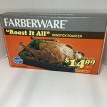 Farberware Roast It All Nonstick Pan SilverStone Vintage New Box 1999 Photo Prop - $18.42