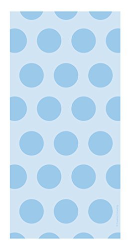 Creative Converting 20Count Cello Treat Bags with Polka Dots, Pastel Blue - $1.75