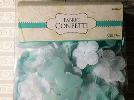 300 Pcs Flower &amp; Butterfly Shaped Fabric Confetti Throwing Petals Wedding Girl - £6.30 GBP