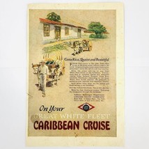 Vintage 1920&#39;s Great White Fleet Caribbean Cruise Advertising Print Ad 8x6 - £5.27 GBP