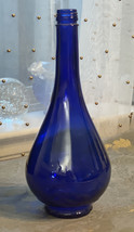 Vintage Teardrop Acqua della Madonna Cobalt Blue Bottle Glass - £17.60 GBP