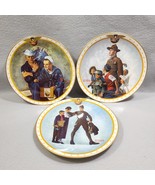  3 Plates from Home of the Brave Collectors Decorative Plate By Norman R... - $669.22 MXN