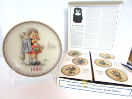 Hummel 273 10th Annual Plate School Girl 1980 Bas Relief Boxed - $14.80