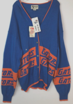 Florida Gators Vintage 80s NCAA Ramie SEC Joe College Blue Orange Sweater 2X New - £15.49 GBP