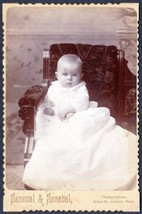 Warren Brown Robbins Cabinet Photo of Baby Hudson MA - George E. Robbins... - $17.50