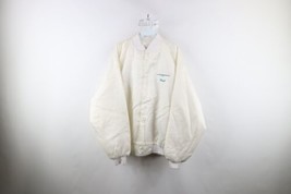 Vtg 80s Mens XL Distressed Spell Out Thunderbirds Car Satin Bomber Jacket USA - £66.56 GBP