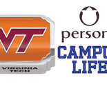 Persona Campus Plata de Ley Naranja Con Rojo VT Virginia Tech Europeo Ch... - $39.00