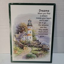 Vintage Stapco Inc USA &quot;Dreams&quot; Wall Hanging/Free Standing Plaque Sealed - $180.08 MXN
