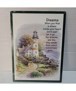 Vintage Stapco Inc USA &quot;Dreams&quot; Wall Hanging/Free Standing Plaque Sealed - $9.46