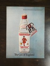 Vintage 1971 Beefeater London Distilled Dry Gin Full Page Original Ad 823 - £5.53 GBP