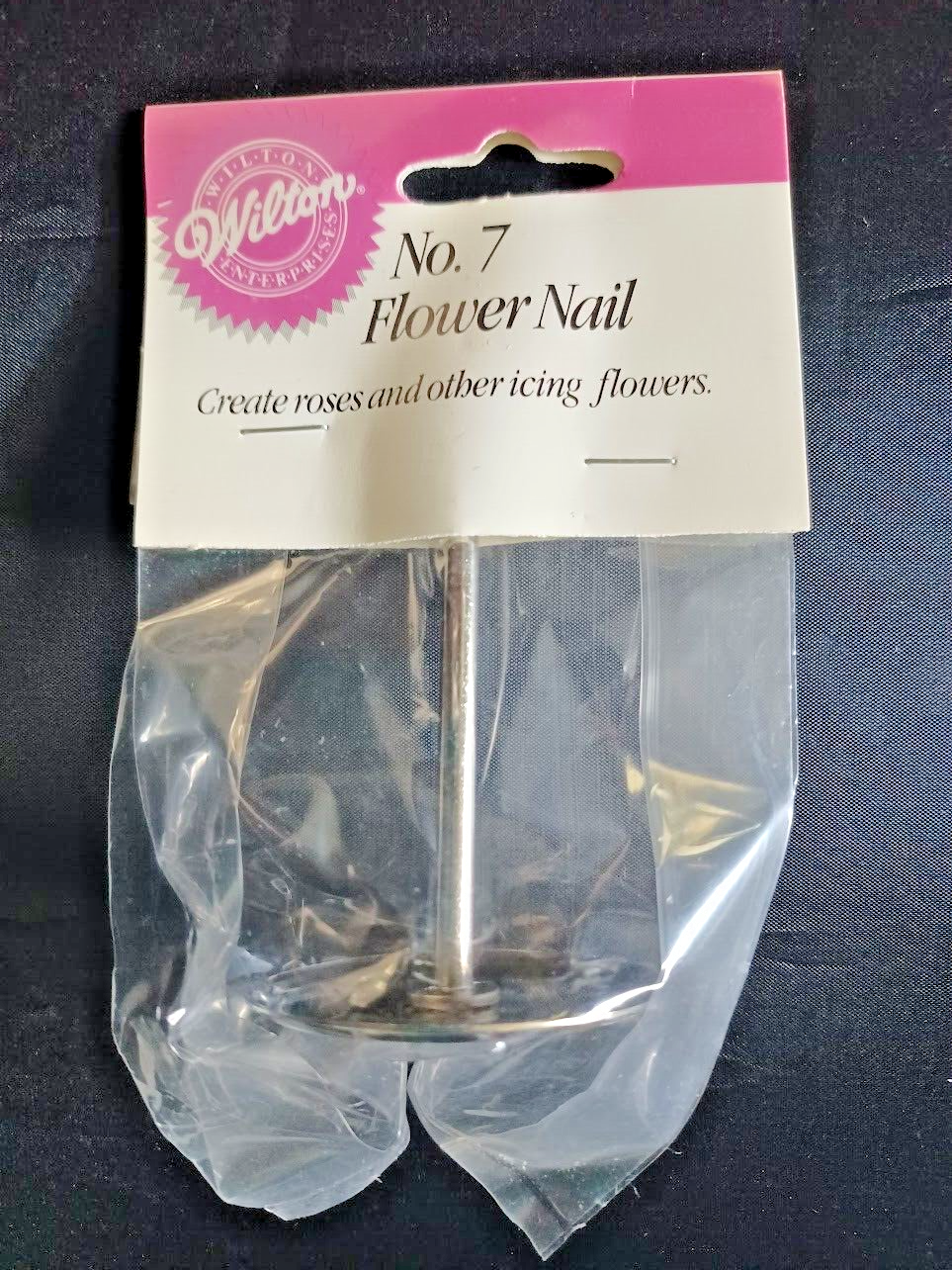 No 7 Flower Nail from Wilton 3007 NEW Create Roses & Icing Flowers 1 1/2" Diam. - £6.71 GBP