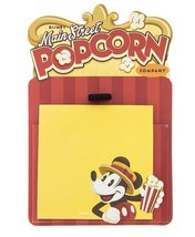 Disney Parks Mickey Mouse Main Street Popcorn Factory Magnetic Note Holder - $14.14