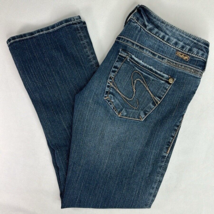 Silver Jeans Women&#39;s 27 Blue Medium Wash Santorini Straight Leg Jeans - £23.70 GBP