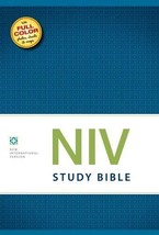 NIV Study Bible, Personal Size, Hardcover, Red Letter Edition  Bible - £19.38 GBP