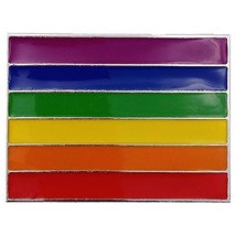 Rainbow Flag Multicolored Metal Belt Buckle - $152.99 MXN