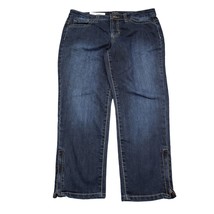 Nine West Jeans Pants Womens 10 Blue Mid Rise NW Date Night Capri Casual Denim - £23.67 GBP