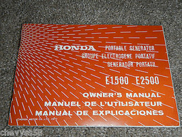 1976-1978 76 77 78 Honda Portable Generator E1500 Owner Owners Owner&#39;s Manual - £18.92 GBP