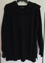 Womens Plus 1X Jones NY 100% Cashmere Black Sweater - $38.61