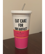 Kate Spade Eat Cake for Breakfast Vacuum Tumbler 16oz Insulated BPA-free... - $33.85 CAD