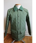Vineyard Vines M Green Quilted Cord Collar Jacket Coat 1O0123 - £53.92 GBP