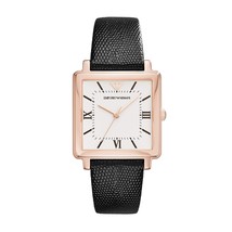 Emporio Armani Women's AR11067 Dress Watch Analog Display Quartz Black Watch - $222.75