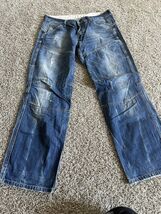 CAMP DAVID Jeans Men&#39;s W32/L28 Denim Straight Fit Fade Effect Button Fly... - $636.73 MXN