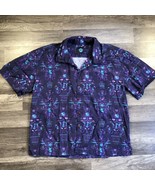 Jeff Granito Haunted Mansion Aloha Shirt Mens XL Creepy Room Hawaiian Co... - $123.15 CAD