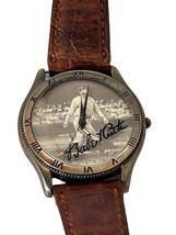 1994 Waltham Watch - Babe Ruth w/genuine brown leather strap band Needs ... - $32.51 CAD