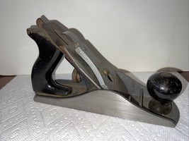 Vintage Stanley Handyman Smoothing Bench Plane H1204 Black Handle Vintage Nice - $25.50