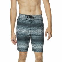 Speedo Men's Purview Stripe Bondi 2-Way Stretch Dwr 20" Board Shorts Bla... - $17.06