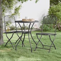  Garden Dining Set Anthracite Expanded metal mesh with e-coating - $278.99 CAD