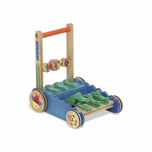 Melissa &amp; Doug Deluxe Chomp and Clack Alligator Wooden Push Toy and Activity Wal - £54.21 GBP