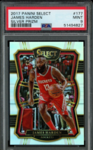 2017-18 Panini Select Silver Prizm #177 James Harden Houston Rockets PSA 9 Mint - £17.95 GBP